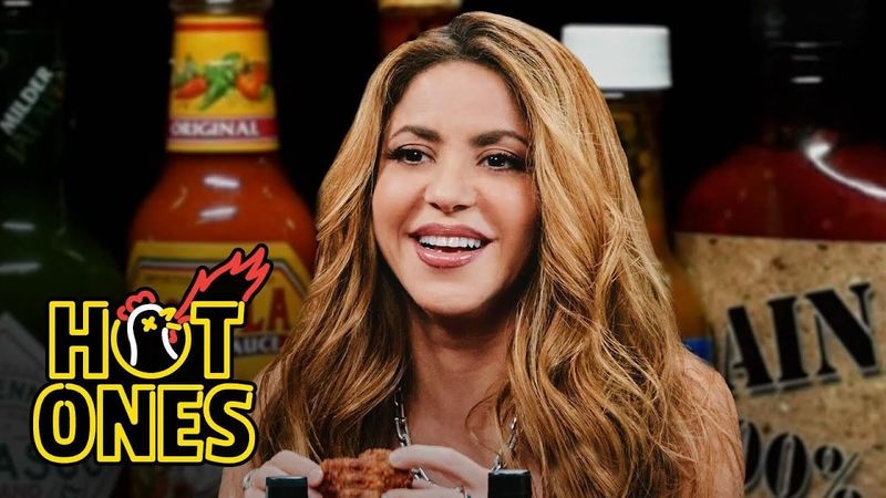 Shakira Howls Like a She-Wolf While Eating Spicy Wings | Hot Ones