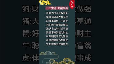 十二生肖  #運勢 #生肖運勢 #玄學 #風水 #命理