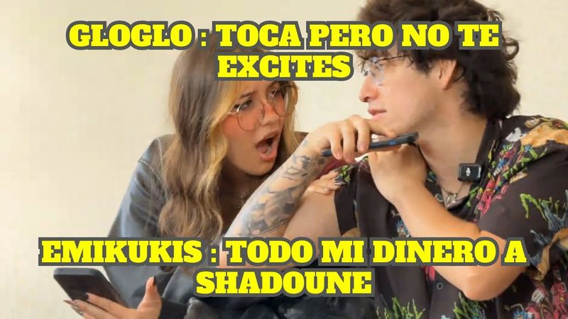 GLOGLO LE ENSEÑA SUS MÚSCULOS A EMIKUKIS