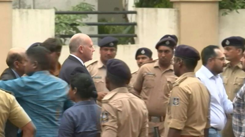 Air India CEO visits Ahmedabad crash site after tragedy | AFP