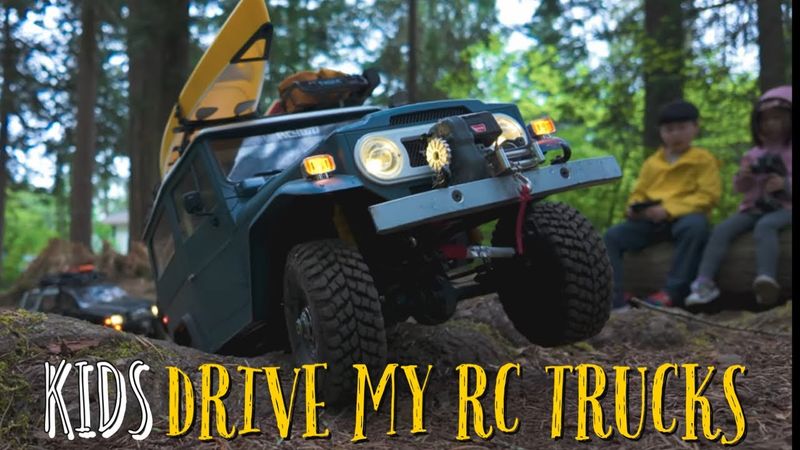 RC4WD Cruiser and 4runner driven by children. How did they do? #kids #rc