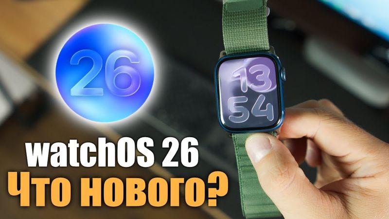 watchOS 26 Доступна! Жидкое стекло и другие фишки!