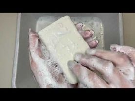 ASMR 🧺😴 Laundry soap❄️Frosty freshness | АСМР 🧺😴 Мыление хозяйственного мыла❄️Морозная свежесть