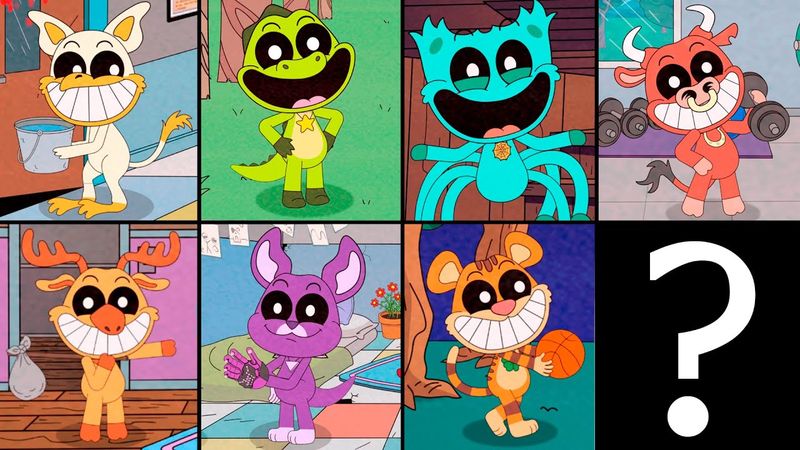 ALL REJECTED SMILING CRITTERS CARDBOARDS ANIMATION [ NEW SECRET CARDBOARD ] watch until the end!!