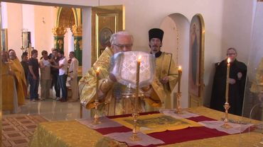 Освящение престола  в Ниловой пустыни