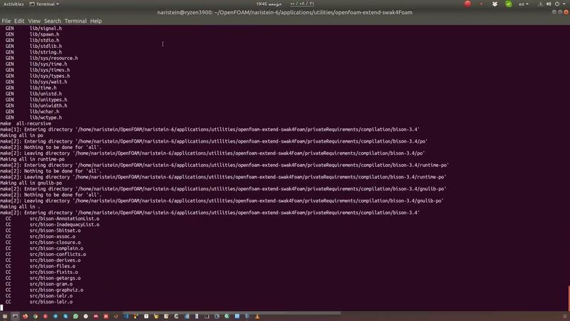نصب سواک فور فوم برای ایجاد شرایط مرزی و مقدار اولیه در اوپن فوم - Installing swak4Foam on OpenFOAM