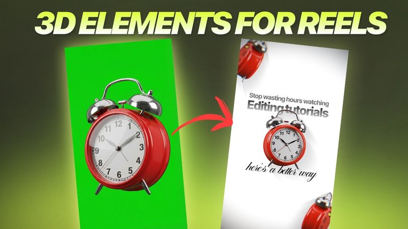 Create AMAZING 3D Elements For Reels In Just 5 Minutes