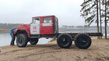 ЗИЛ на ЯМЗ первые испытания в осенней грязи