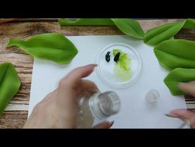 Красим листья