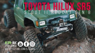 E3S-RC/ SCOUT II REDCAT GEN 8 - Proline Toyota Sr5 Hilux body/RC Driver/ First Run on the Adventure