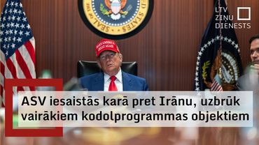 Tramps paziņo par ASV iesaisti karā pret Irānu; bombardēti Irānas kodolobjekti (ar subtitriem)