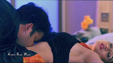 Harshika Poonacha Navel Kiss