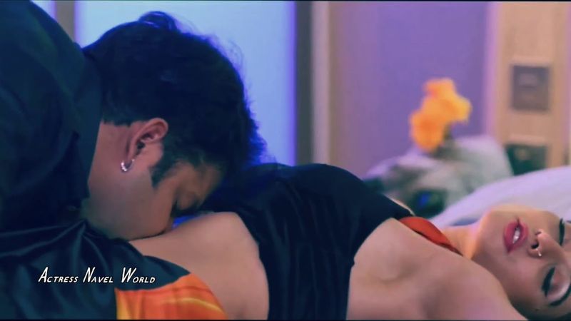 Harshika Poonacha Navel Kiss