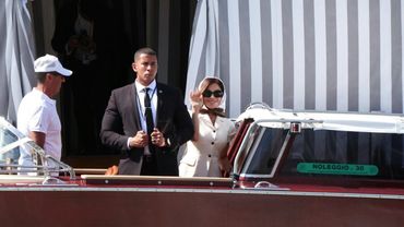 Lauren Sanchez leaves Venice hotel on wedding day with Amazon's Bezos | AFP