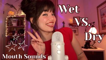 Wet Vs Dry ASMR MOUTH SOUNDS (Fast and Aggressive ASMR Mouth Sounds With Hand Movements)