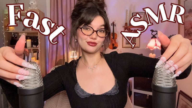 Fast and Aggressive Ear To Ear ASMR (Hand Sounds, Mouth Sounds, Mic Scratching, RAMBLES)