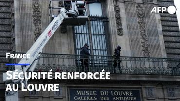 Louvre: une grille installée sur la fenêtre du vol | AFP Images