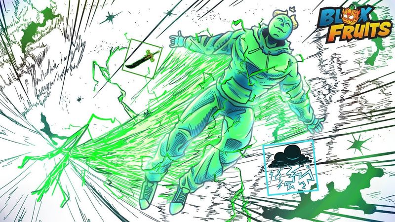 『LIGHTNING + DARKBLADE』"Your Elemental Power is.. GREEN 🟢" (Blox Fruits)​