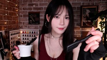 ASMR(Sub✔)在理发店放松并睡觉