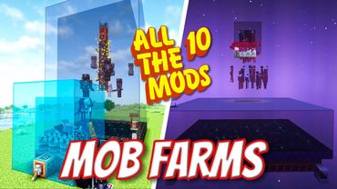 Mob Farm Building & NEW Tricks in All the Mods 10 – Farm Items, XP, and More!