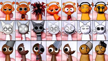 Making SPRUNKI All Oren Wenda Brud Sculptures Timelapse