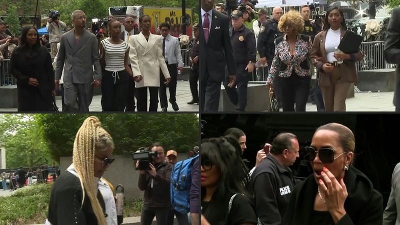 Mother, children, and ex-partners arrive at court for 'Diddy' sex trafficking trial | AFP