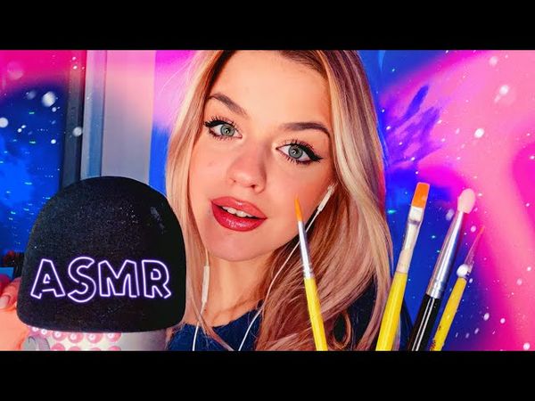 АСМР РИСУЮ НА ТЕБЕ 🖌 / звуки рта, неразборчивый шепот💦