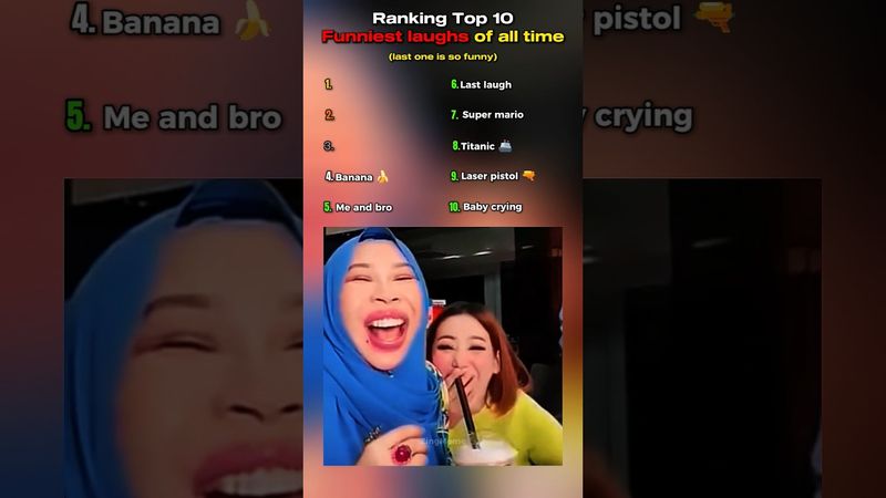 Ranking top 10 funniest laughs of all time #ranking #top10 #funny #laugh #viral