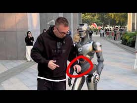 Подрался с роботом в Китае. Самая большая станция в мире. Новинки в Китае. Китай Шэньчжэнь.