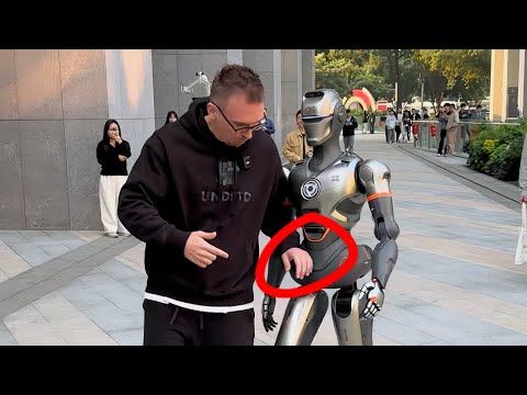 Подрался с роботом в Китае. Самая большая станция в мире. Новинки в Китае. Китай Шэньчжэнь.