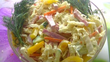 Бюджетный Лёгкий Очень Вкусный и Освежающий Салат с Пекинской Капустой!