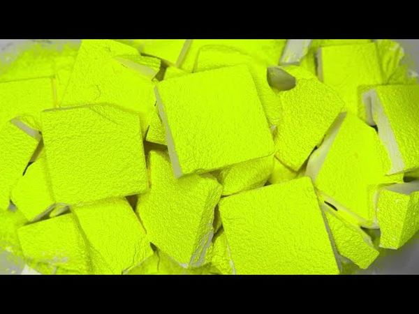 Fresh Blocks C3 with Neon Holi Powder | Gym Chalk asmr | Oddly Satisfying 
