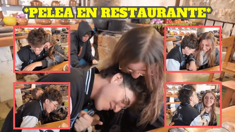 GLOGLO Y EMI PELEANDO EN UN RESTAURANTE (COMPLETO)