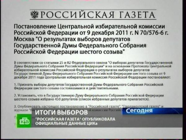 новости НТВ 19.00 10.12.2011