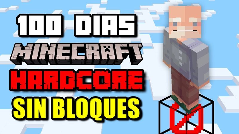 Sobreviví 100 DÍAS Minecraft Hardcore en un Mundo sin BLOQUES