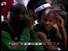 Бостон Селтикс - Чикаго Буллс на телеканале ''Спорт'' (2008), часть 3