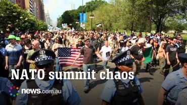 Protests turn chaotic at NATO summit — police respond