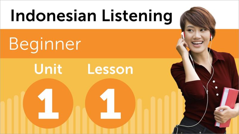 Indonesian Listening Practice - At the Jewelry Store in Indonesia