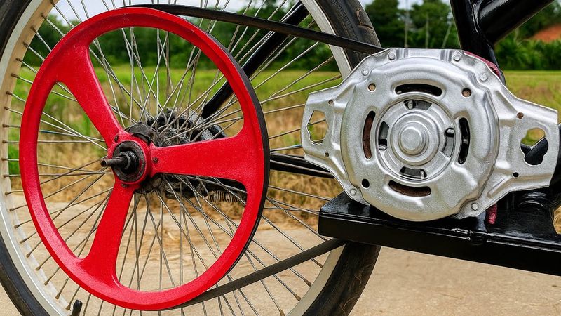 ¡He instalado un motor de lavadora en mi bicicleta!