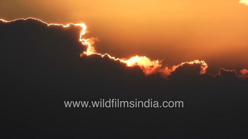 Every dark cloud has a silver lining: Himalayan sunrise cloud formation certainly looks inspiring