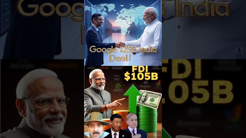 Google $25B Data Center in India | FDI $105B Growth | Modi Policy & Economy Boom