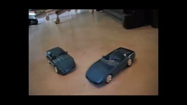 2 model cars crushed (Stinky Feet Toy Car Walkover Crush)