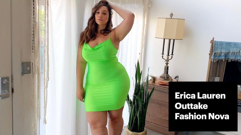 Erica Lauren Fashion Nova - Lime Green Outtake