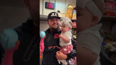 Cute Baby Girl Gets Scared of Squeaky Chicken