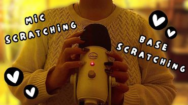 ASMR Mic Base Scratching + Foam Mic Scratching | Relaxing Whisper Triggers for Sleep