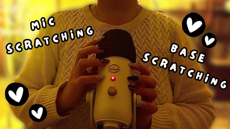 ASMR Mic Base Scratching + Foam Mic Scratching | Relaxing Whisper Triggers for Sleep
