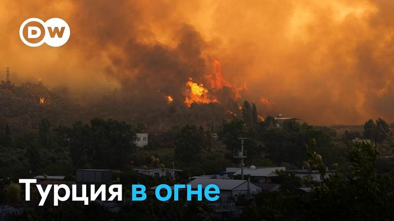 По всей Турции бушуют лесные пожары: счет эвакуированным идет на десятки тысяч