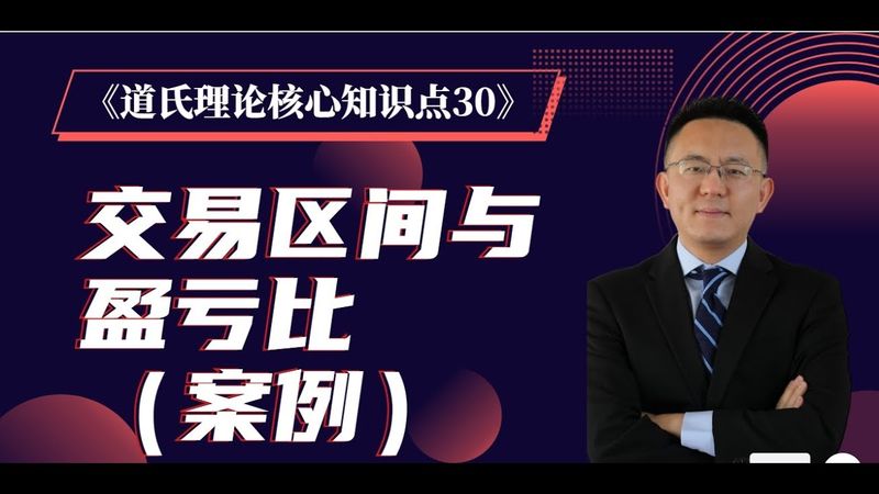 《道氏理论核心知识点 30》 交易区间与盈亏比（案例）