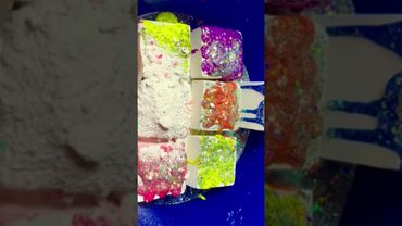 Colorful Paint on Chalk