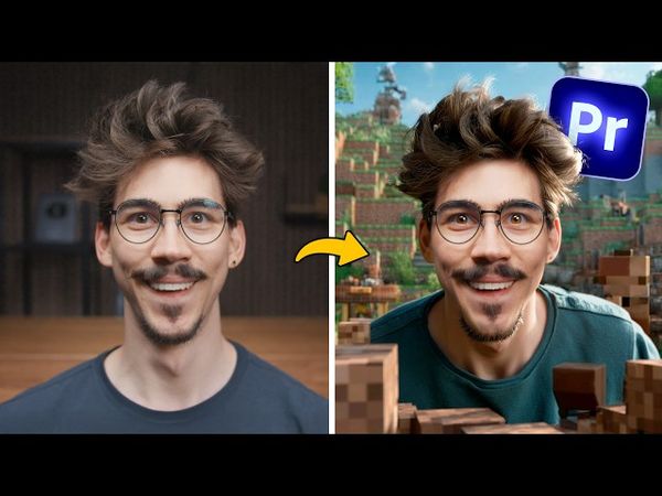 I Put Myself Into Minecraft Using ONLY Premiere Pro! (Tutorial)